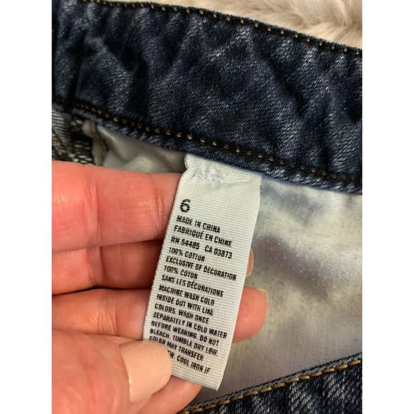 American Eagle Outfitters Jean Shorts Womens Size 6 Blue Modest Fit - Picture 5 of 6